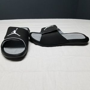 Jordan Hydro 6 Mens Black and Gray Sandals Size 12